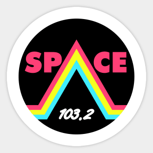 Space Radio Sticker